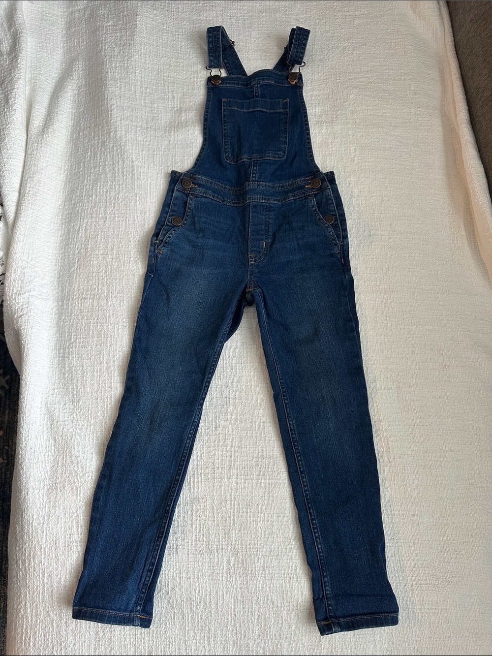 Dark Blue Denim Overalls - Girls Jeans Overall size 7